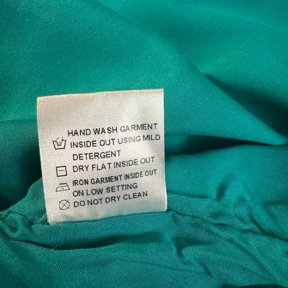 Chic Teal Long Sleeve Maxi Dress - Picture 15 of 15